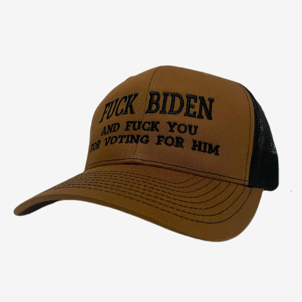 F*** Biden Brown Trucker Hat