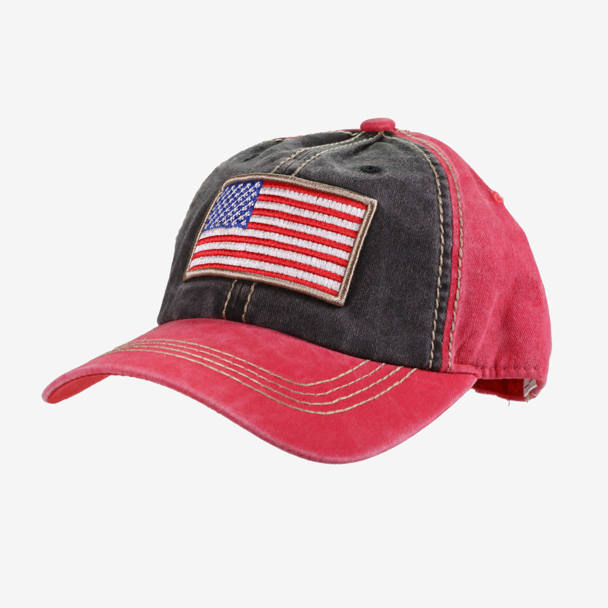 American Flag Flannel Patch Hat