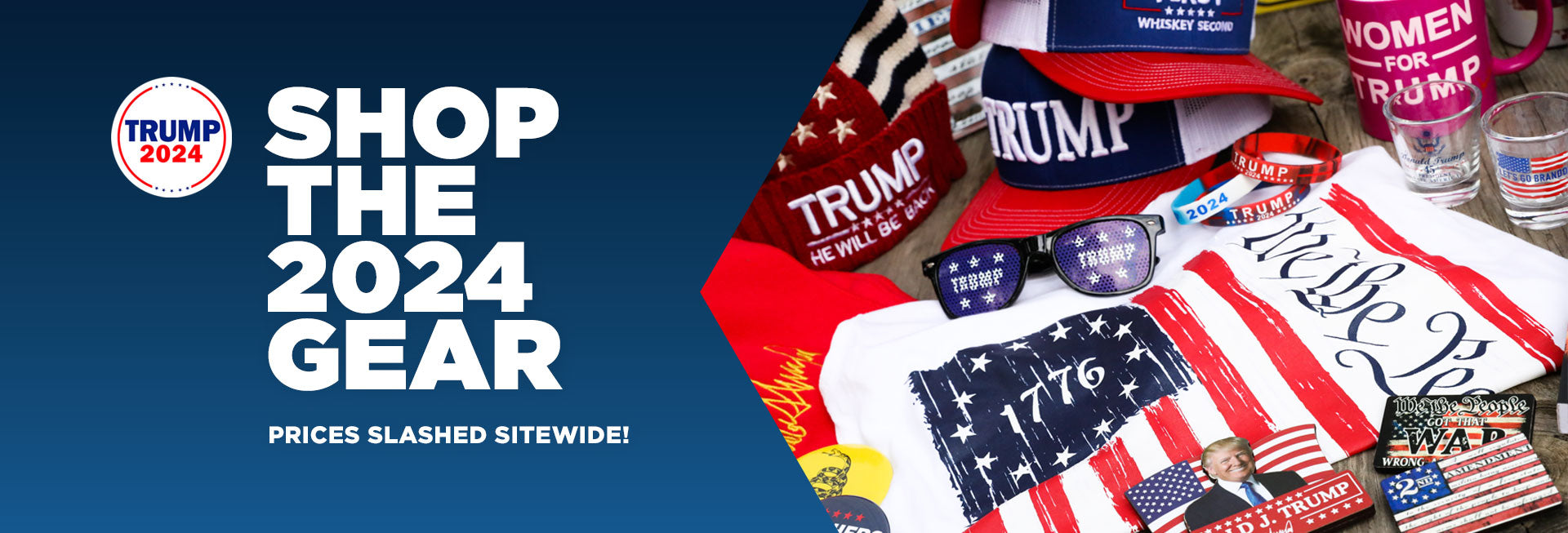 Shop the 2024 Trump Patriotic Gear