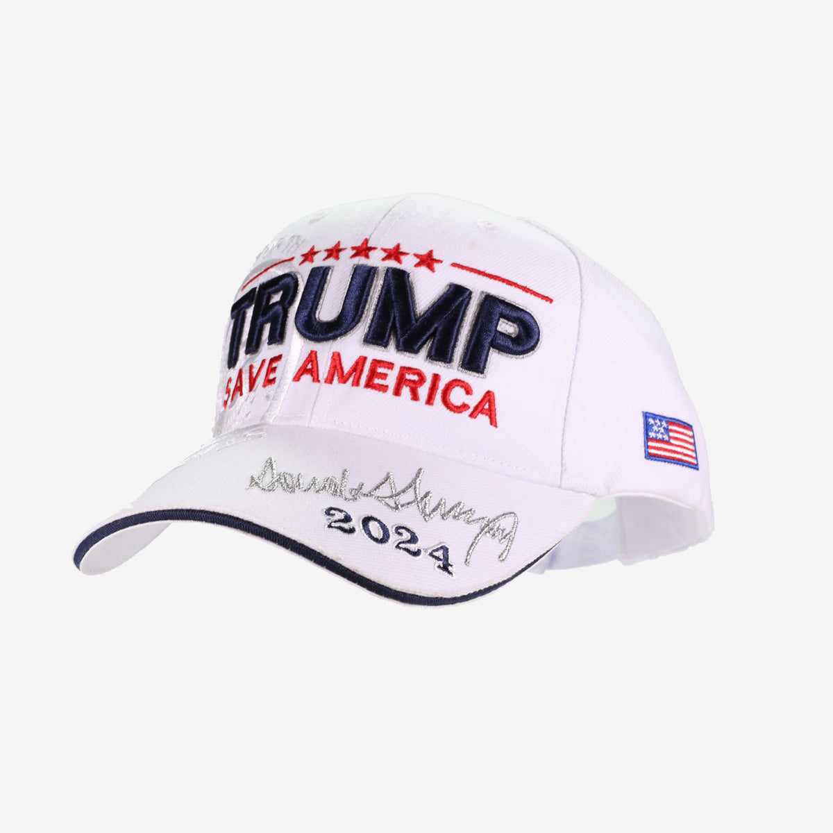 Trump 2024 Signature Embroidered Save America Hat