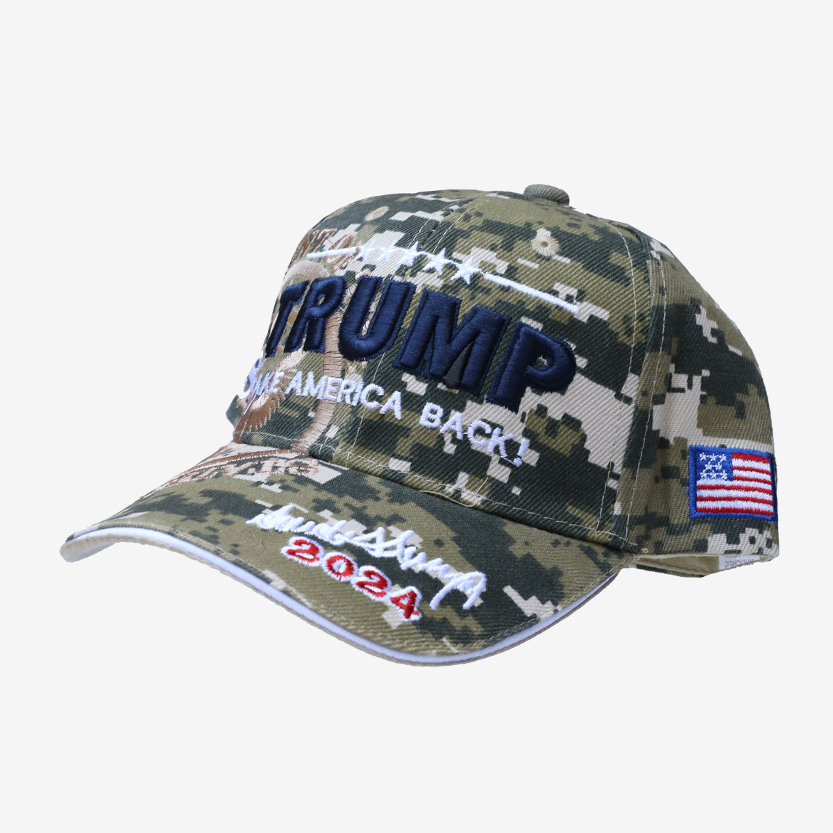 Trump 2024 Take America Back Digital Camo Hat