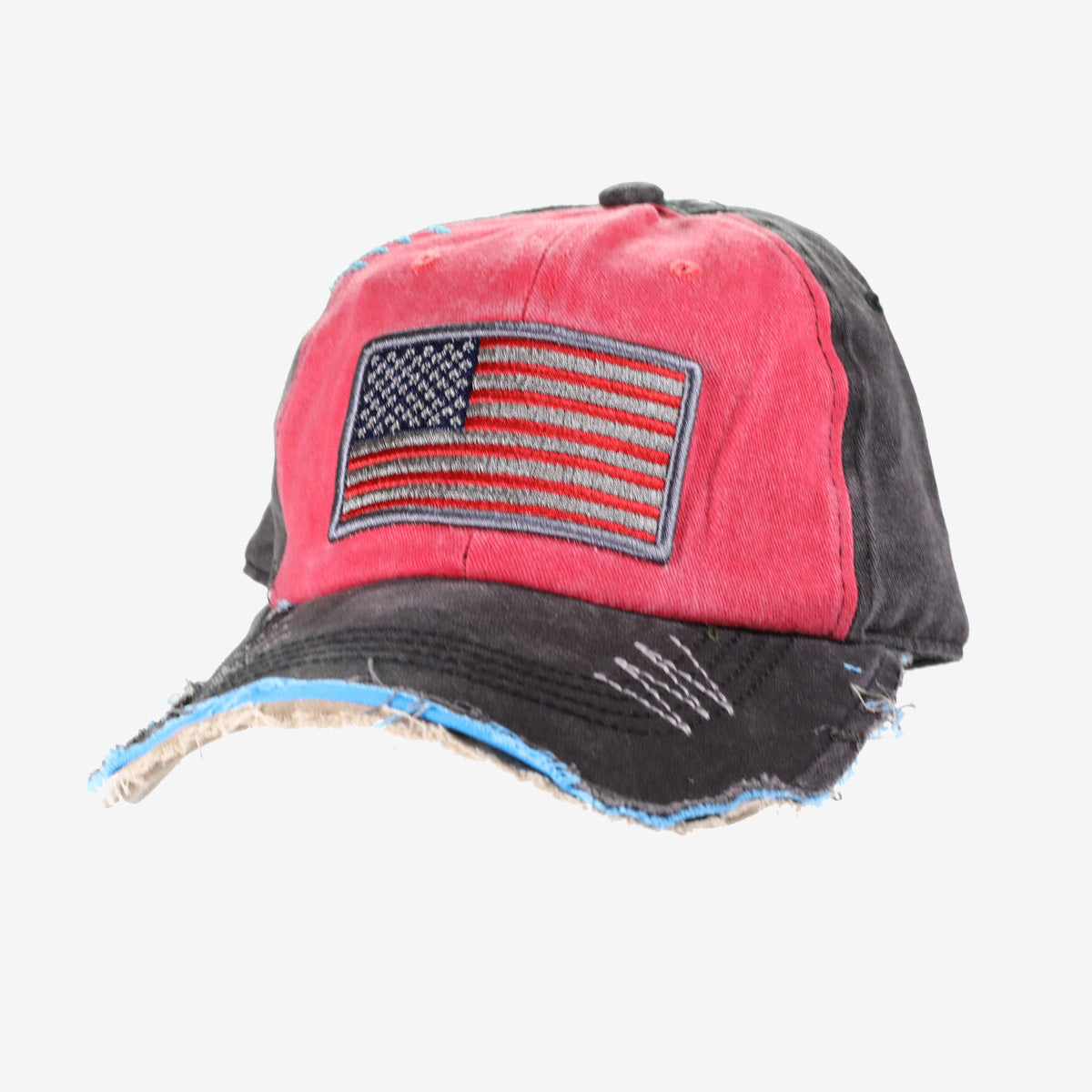 American Flannel Distressed Hat
