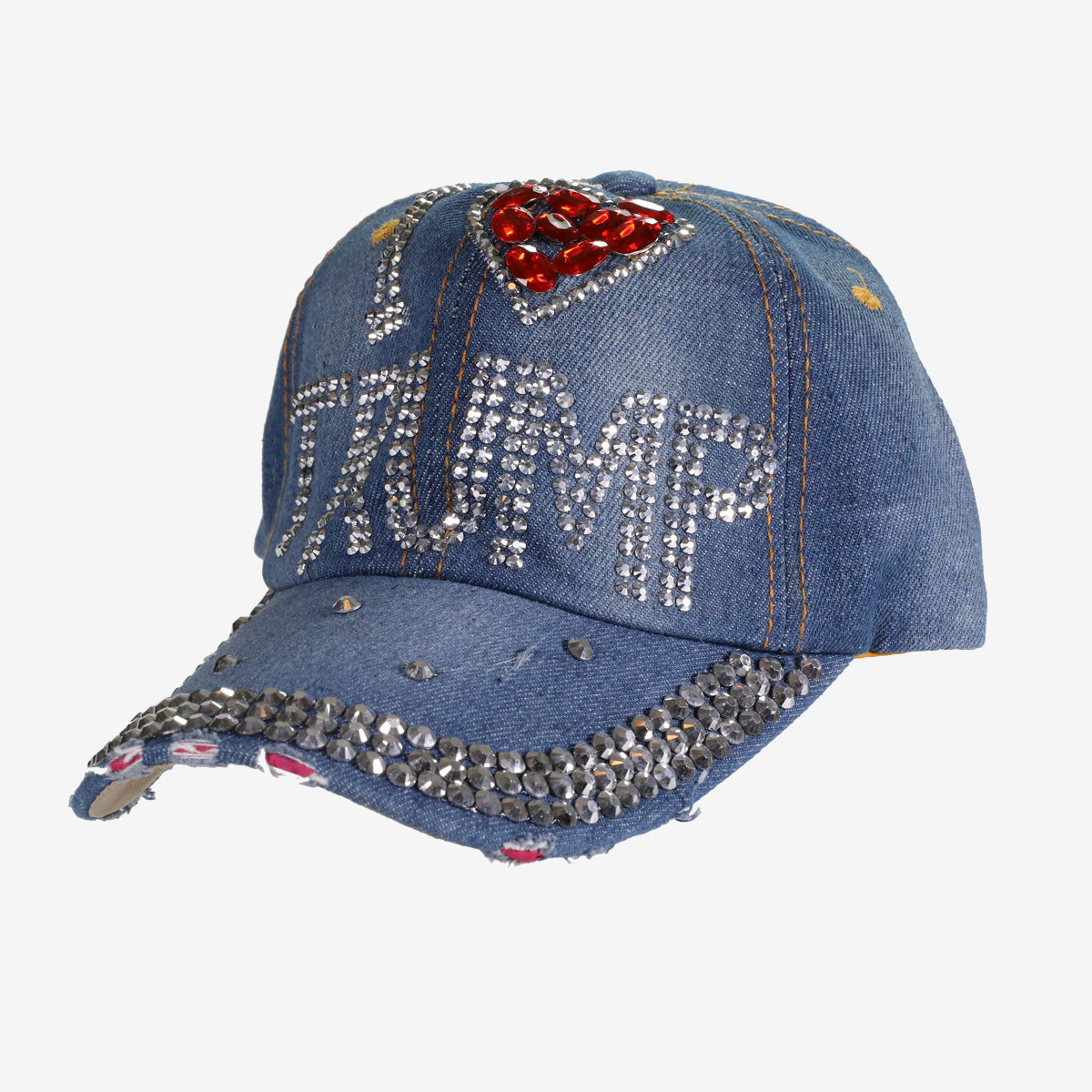 I Love Trump Denim Gem Women's Hat