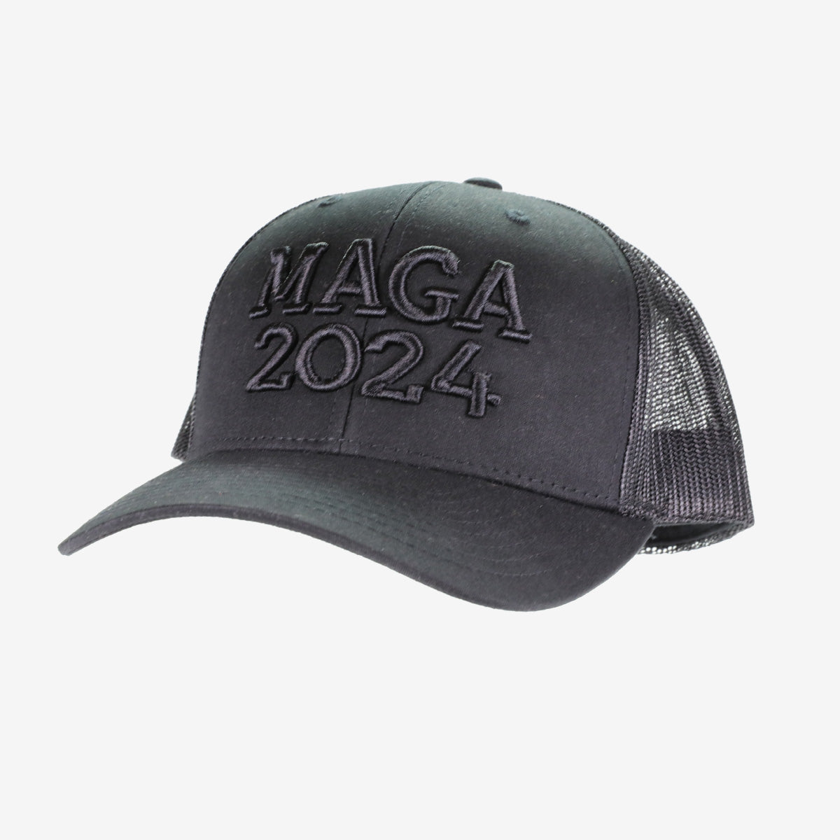 MAGA Black on Black Trucker Hat