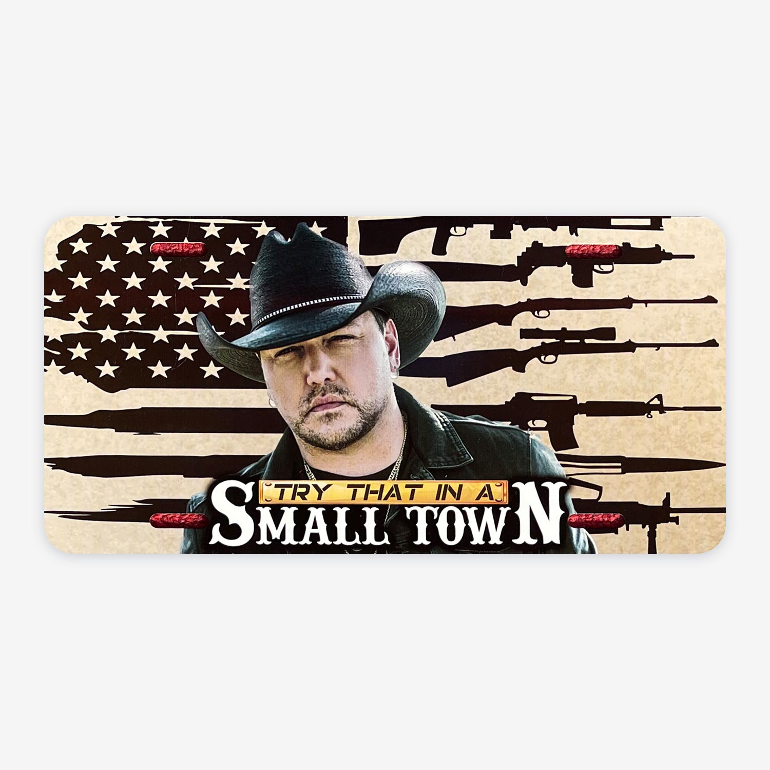Try That In A Small Town - Jason Aldean - License Plate