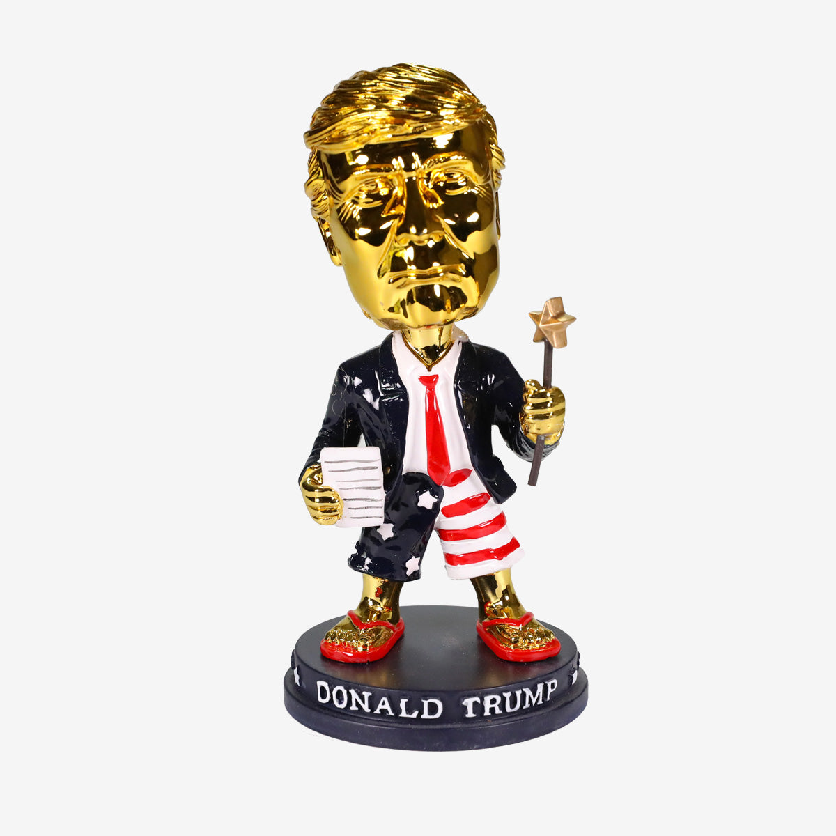 Gold Trump Bobblehead MAGA Trump 2024 Front