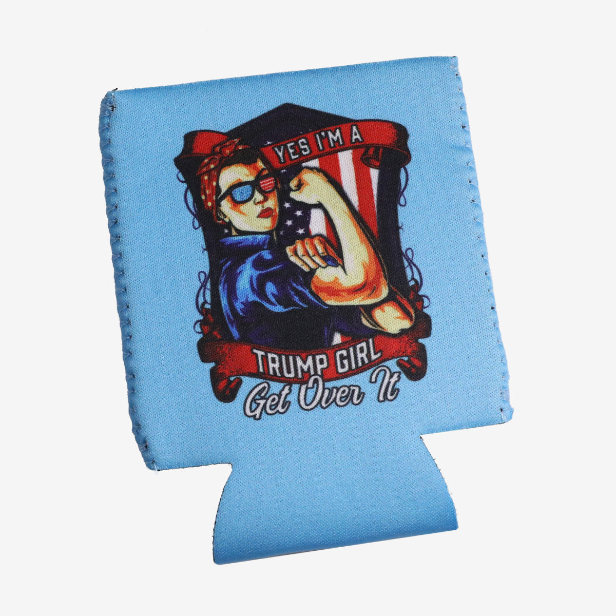 2024 Trump Girl Blue Koozie
