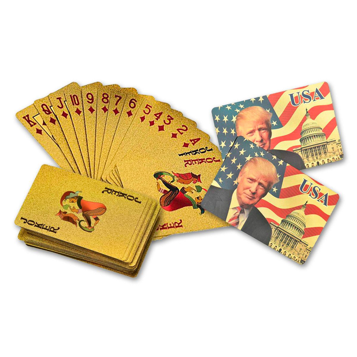 Trump Card Examples Trump Playing Cards (Gold or Silver)