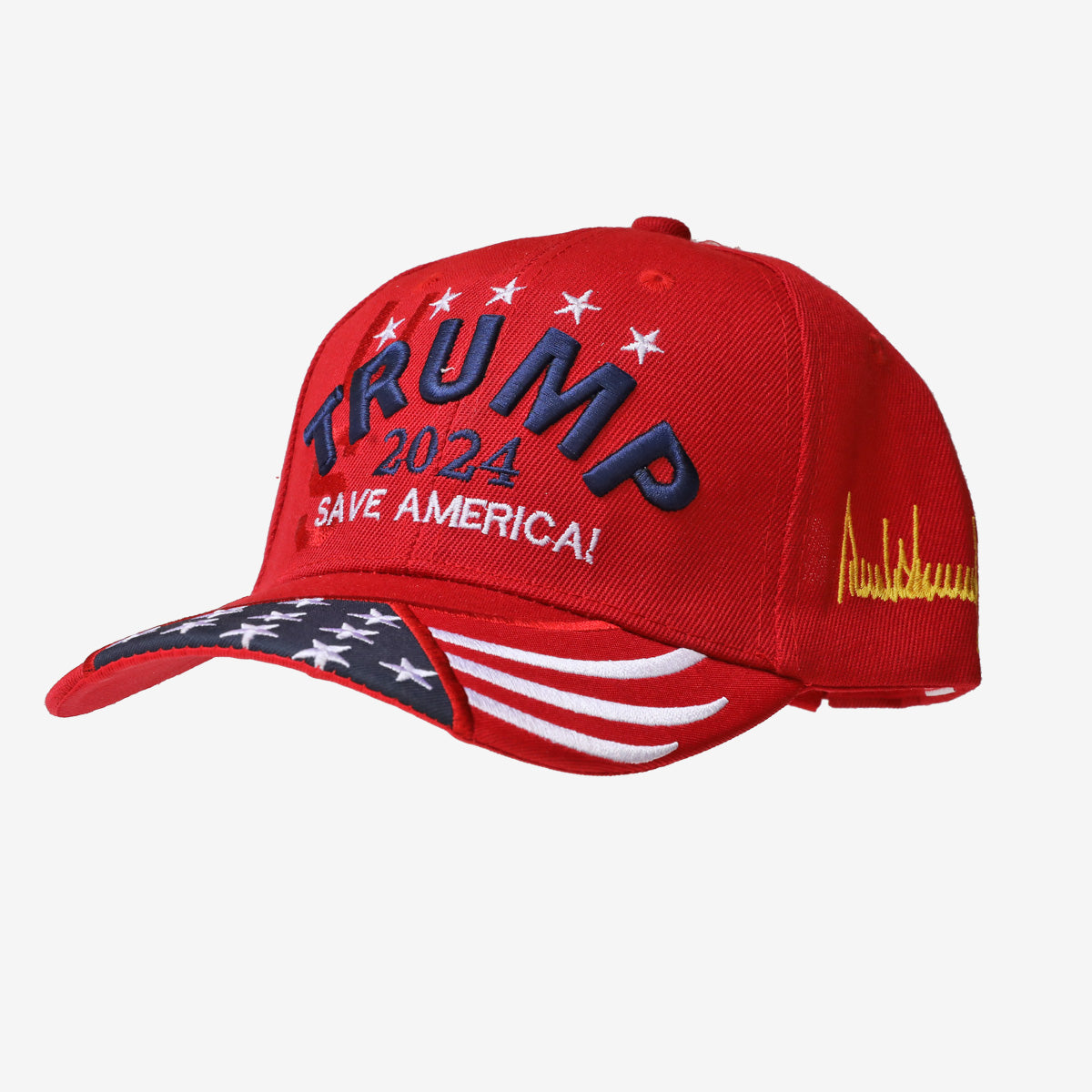 Trump 2024 Save America Flag Brim Hat