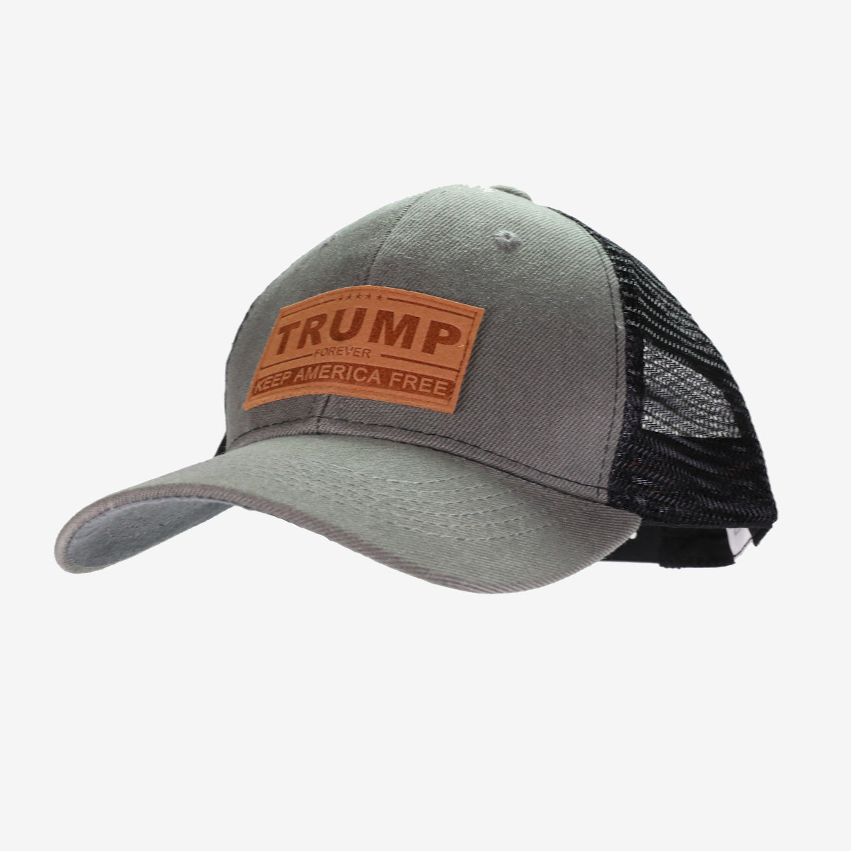 Trump 2024 Leather Patch Mesh Hat