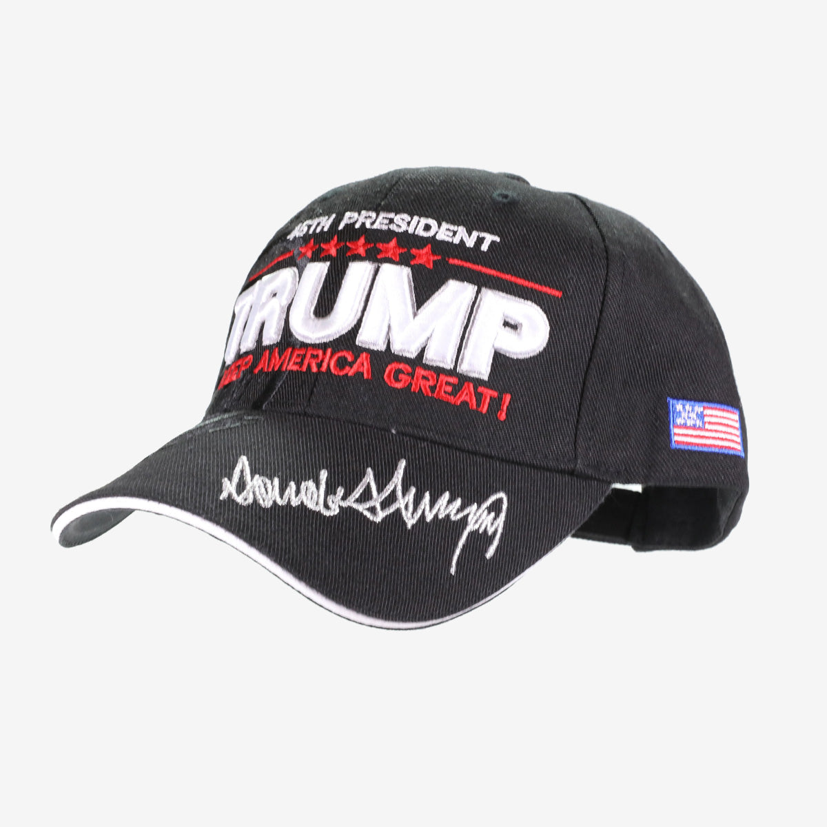 Trump 2024 Keep America Great Signature Black Hat
