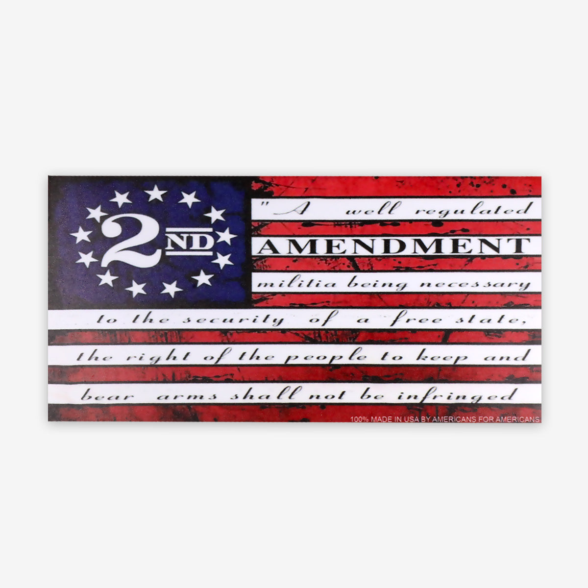 2nd Amendment Script Flag Magnet