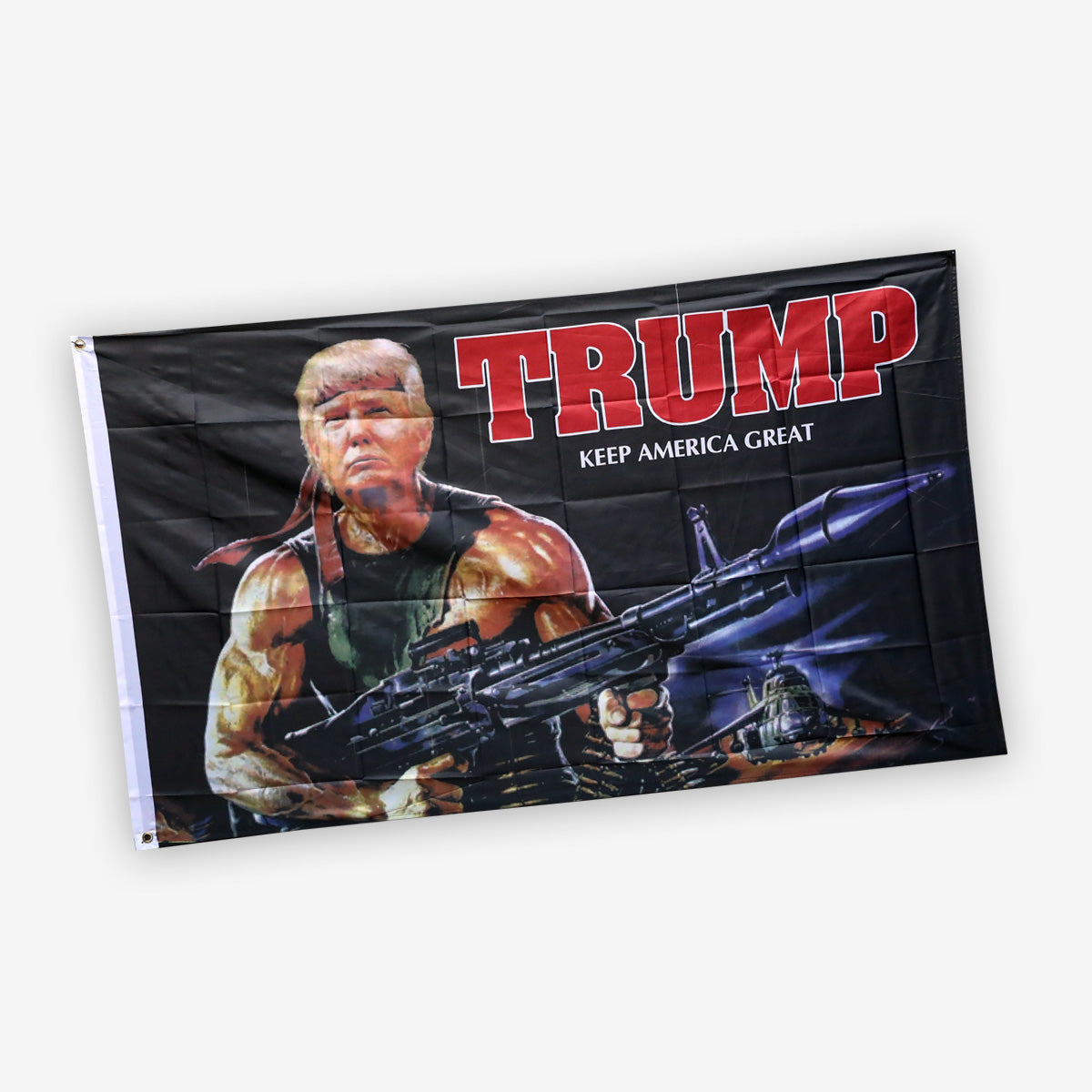 Trump 2024 Rambo Flag