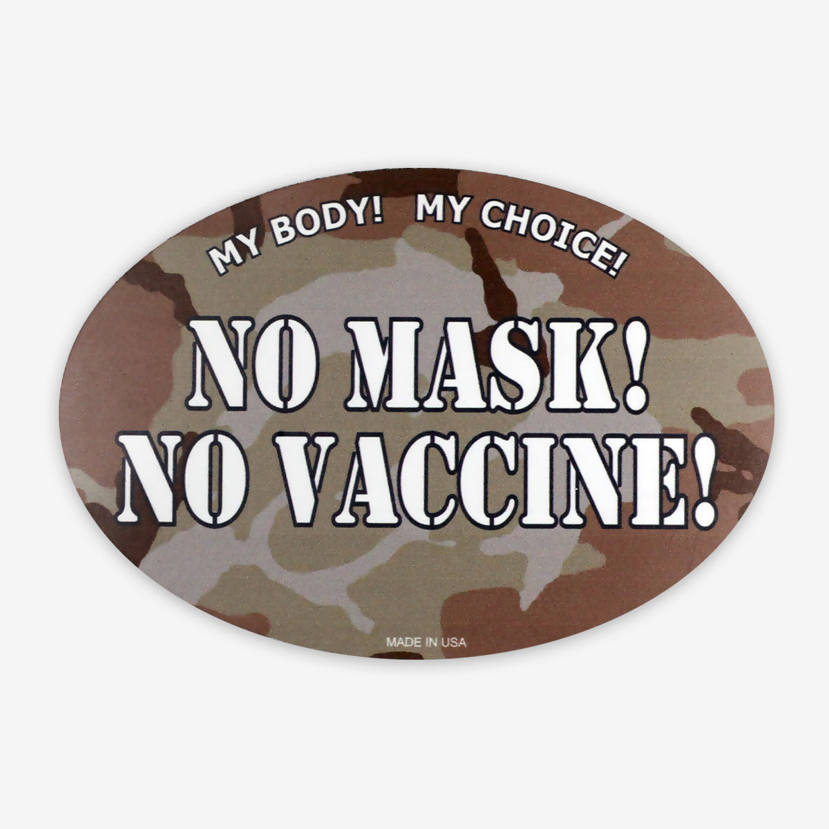 Trump 2024 Sticker - My Body My Choice Camo