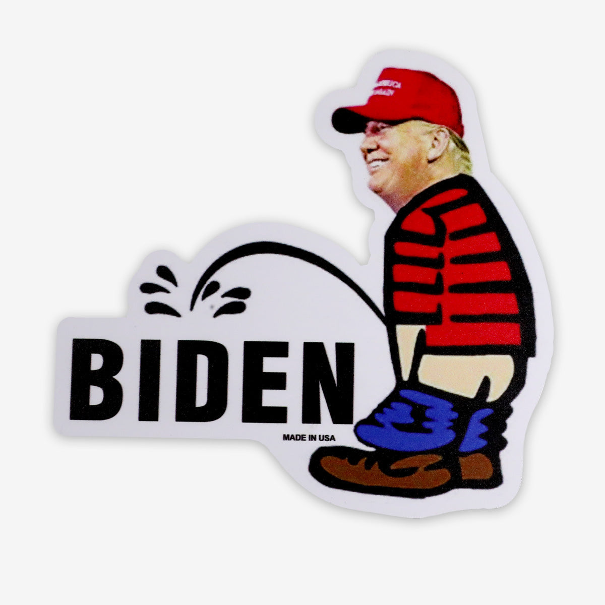 Trump 2024 Magnet - Pee on Biden