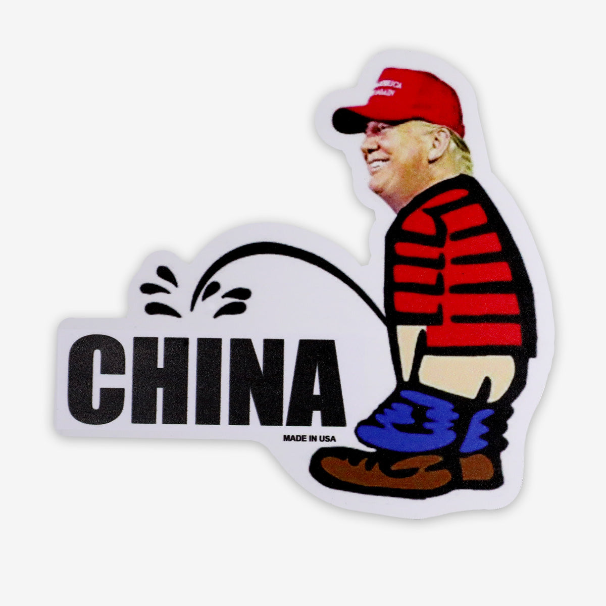 Trump 2024 Magnet - Pee on China