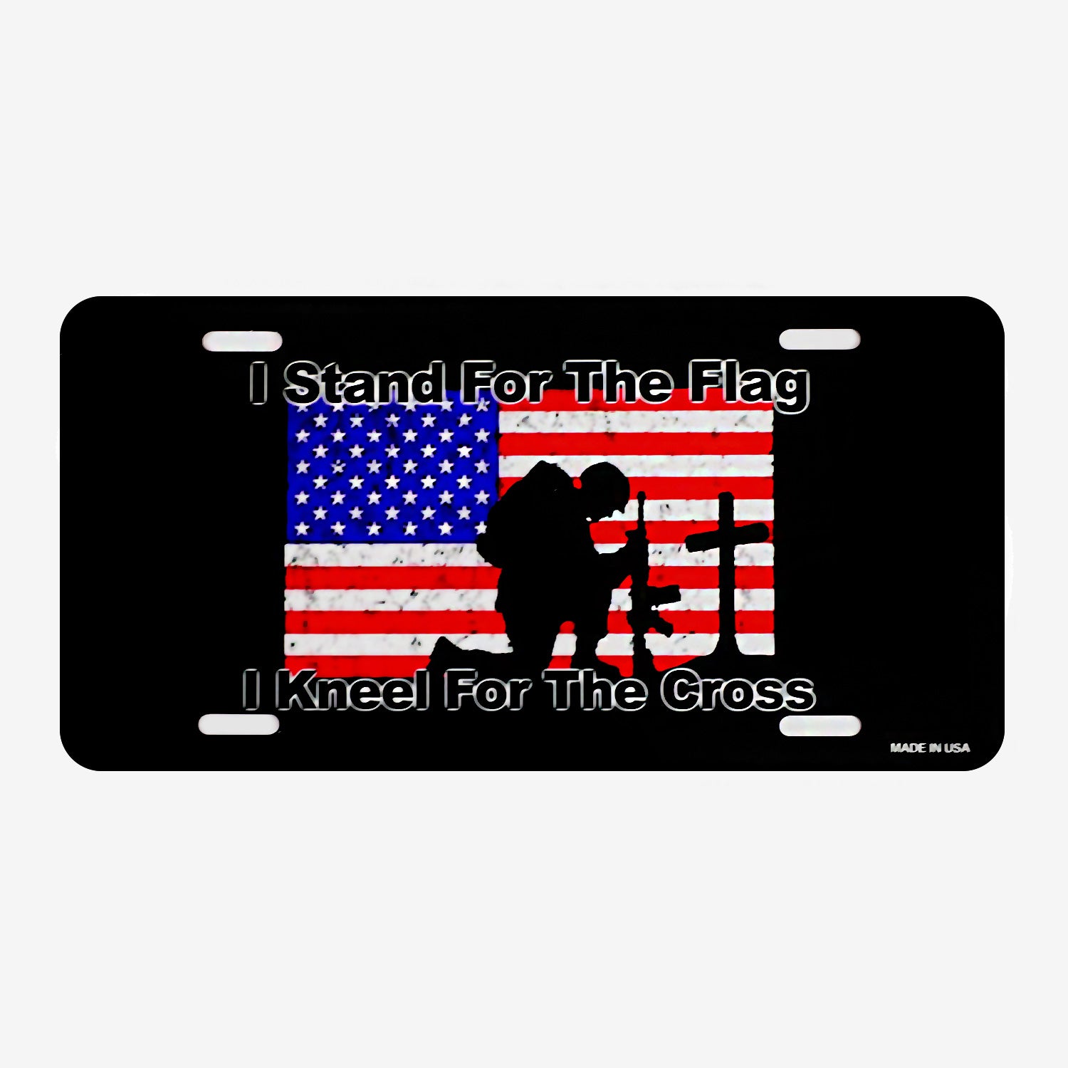 Stand For The Flag License Plate Cover