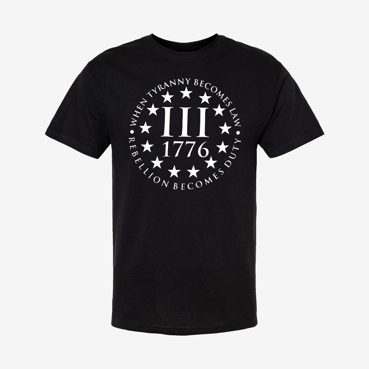 When Tyranny Becomes Law Rebellion Becomes Duty III 1776 Shirt